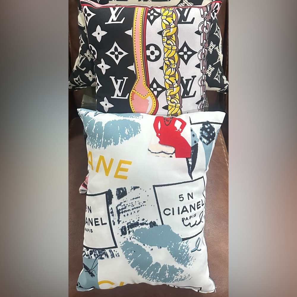 Boujie Bag Pillows -Medium Set of 2 (Choose Your Print)Please read description. - Picture 3 of 17